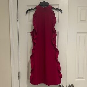 Ted Baker London Sleeveless Burgundy Midi Dress